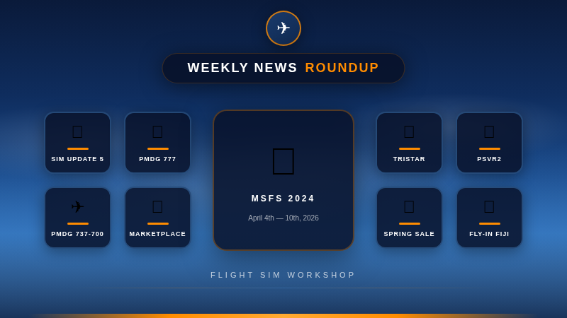 MSFS 2024 Weekly News Roundup featured image — Flight Sim Workshop